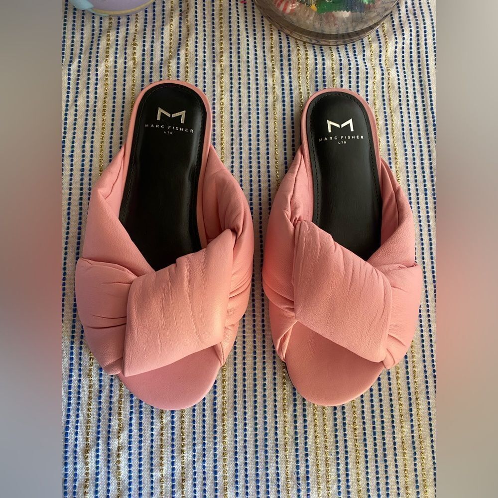 Marc Fisher LTD Olgalia Women's Pink Sandal Size 5 (MSRP $150) No Box